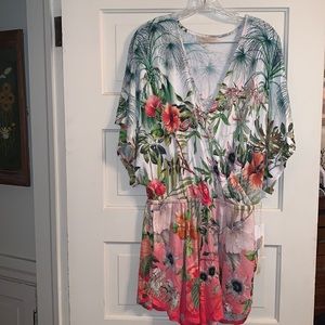 Tropical Print Romper